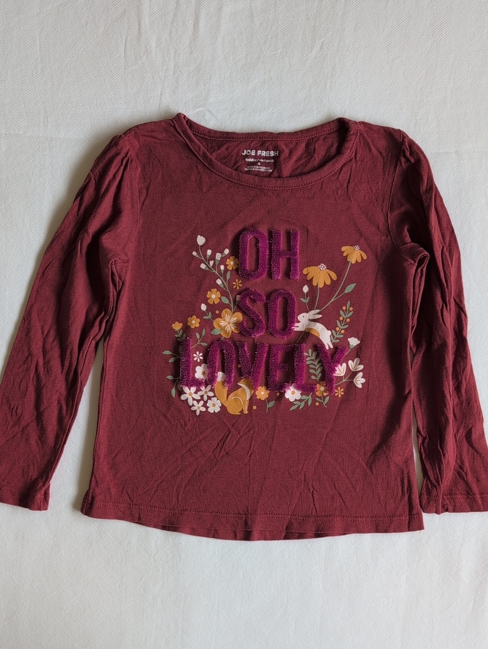 Lot of 4 Old Navy & Joe Fresh Girls Autumn Outfits Shirt Dress Leggings 4T - Picture 14 of 16